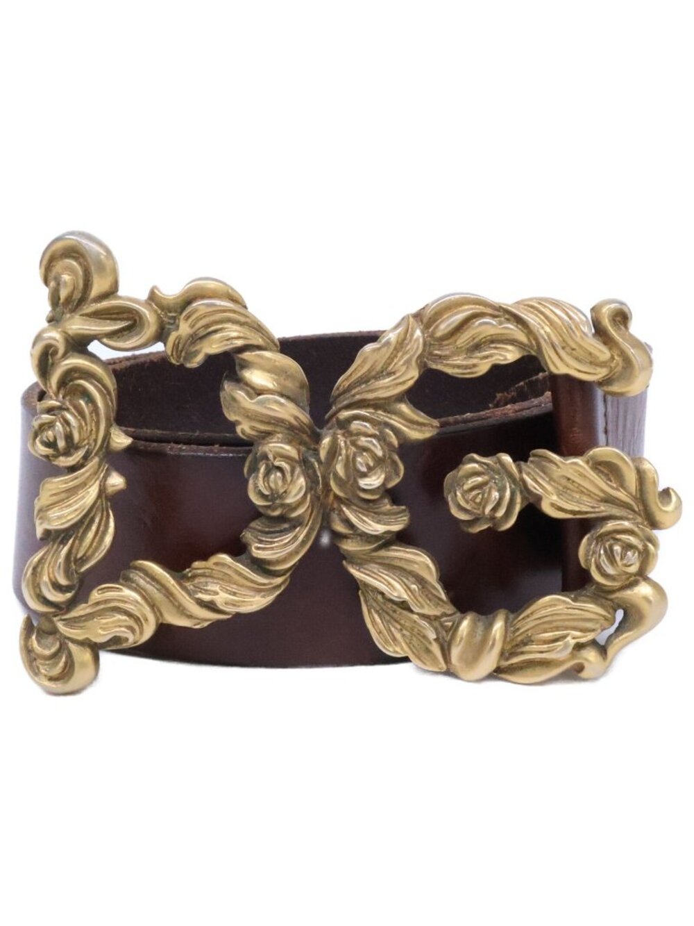 Dolce & Gabbana DG Buckle Leather 80 Belt